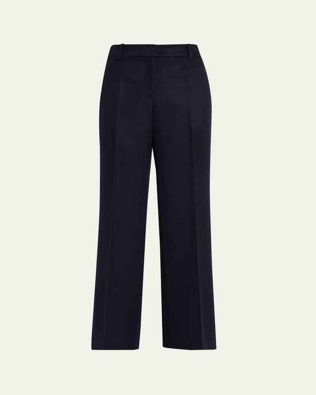 Sullivan Straight-Leg Camel Hair Pants